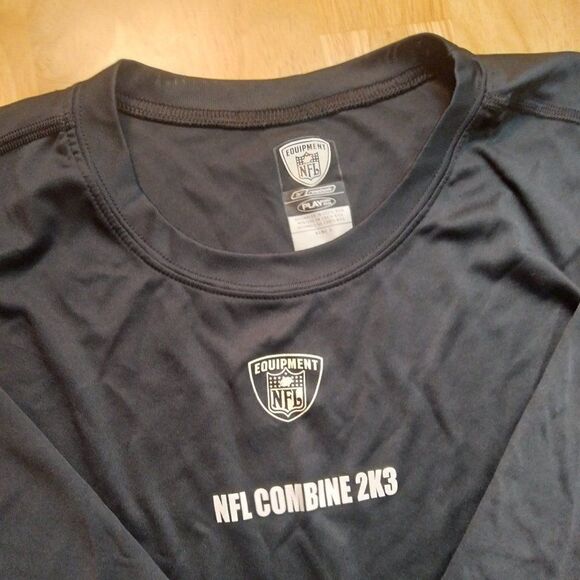 Vintage Reebok NFL Equipment Combine 2003 2K3 Play Dry T-Shirt - Picture 1 of 7